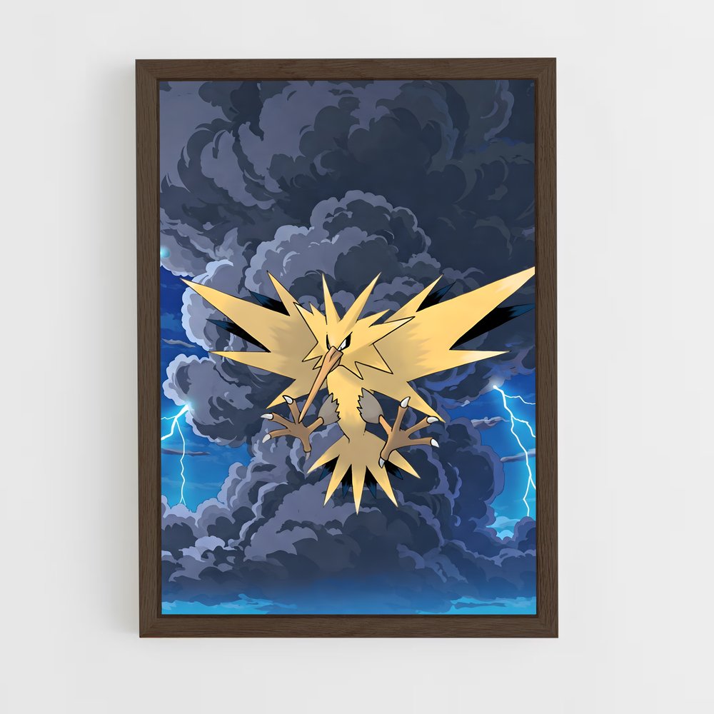 Poster Thunderous Zapdos – affiche Pokemon (vue 5)