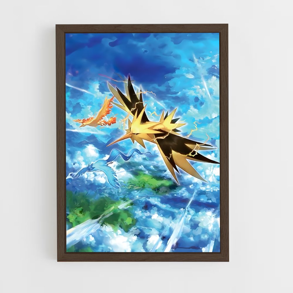 Poster Éclat de Zapdos – affiche Pokemon (vue 5)