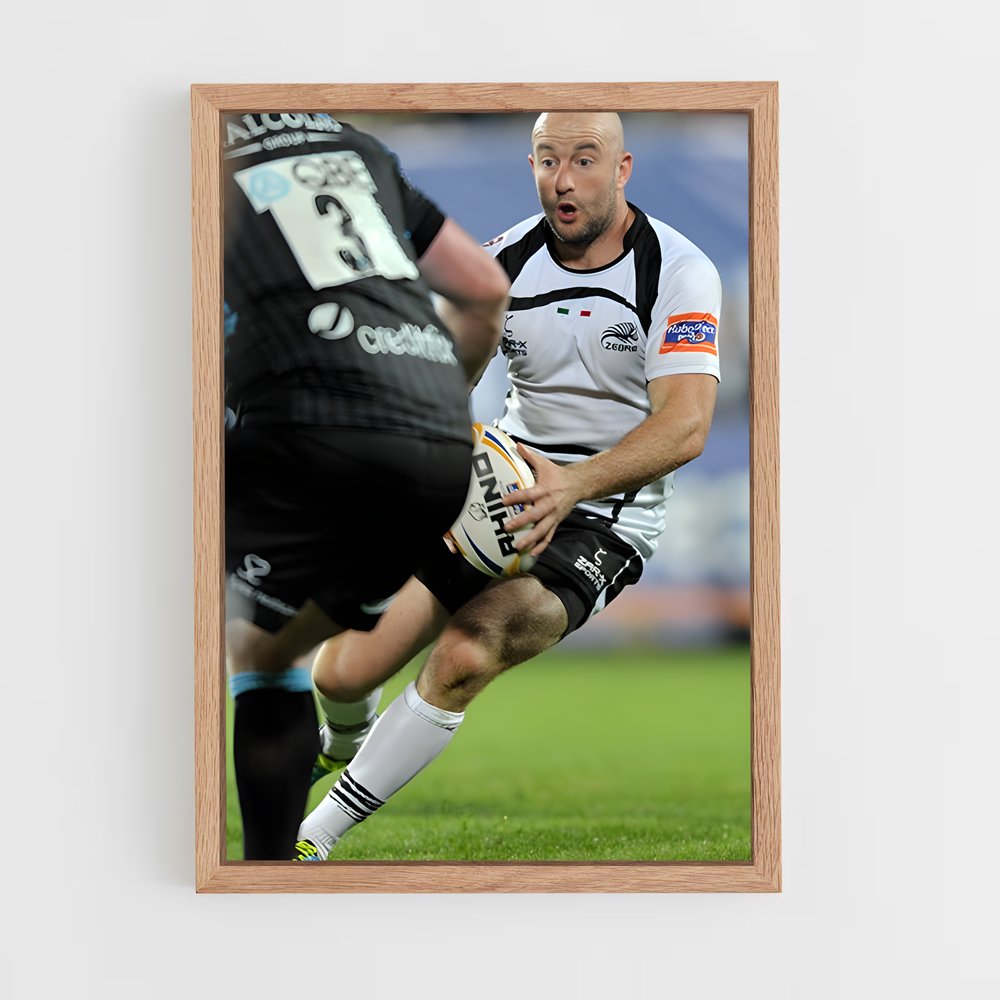 Poster Zebre Urbain – affiche Rugby (vue 4)