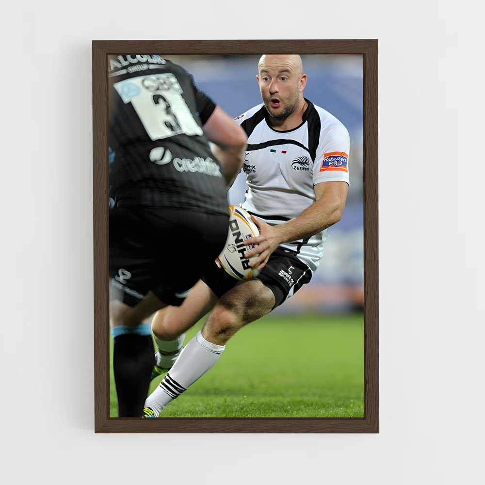 Poster Zebre Urbain – affiche Rugby (vue 5)