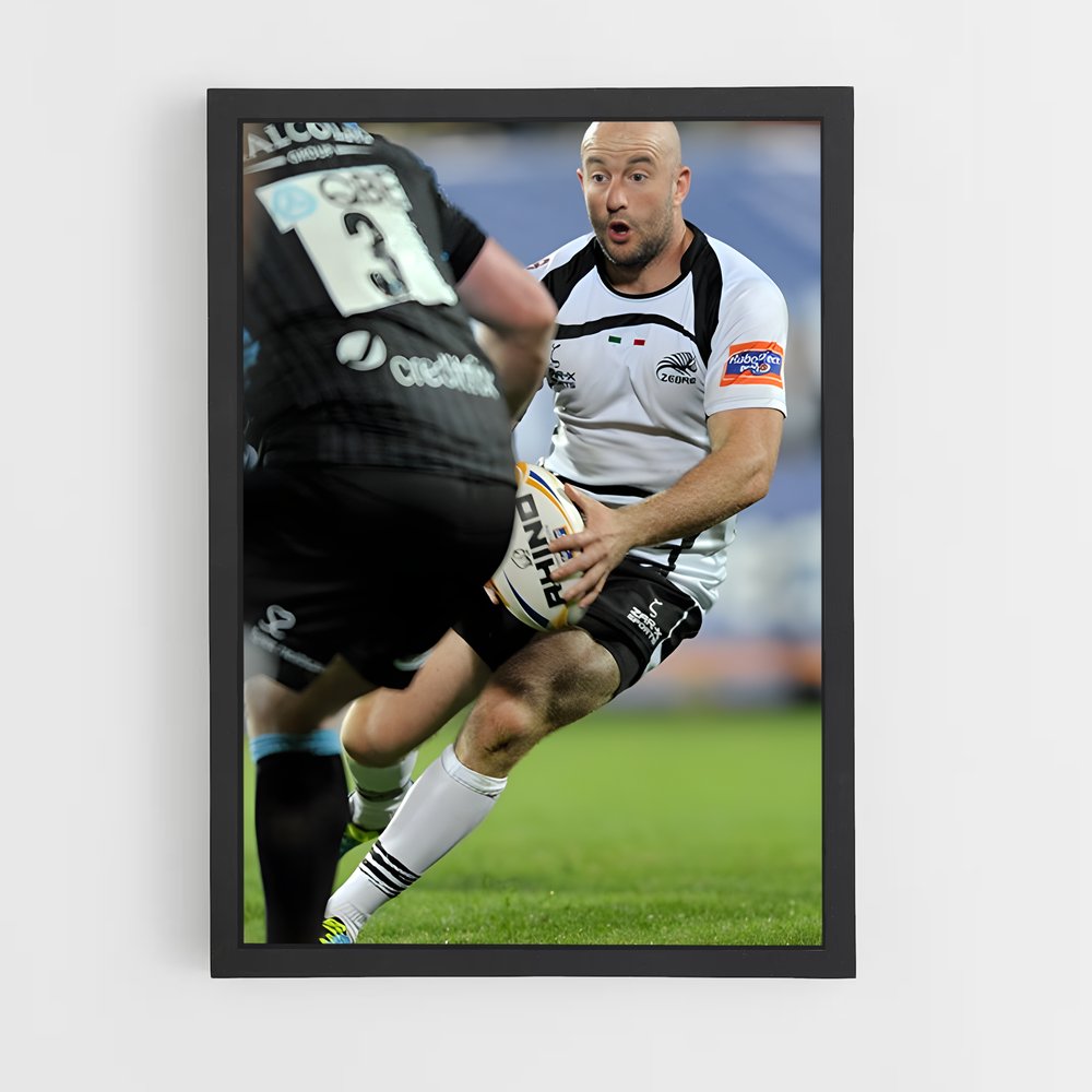 Poster Zebre Urbain – affiche Rugby (vue 2)