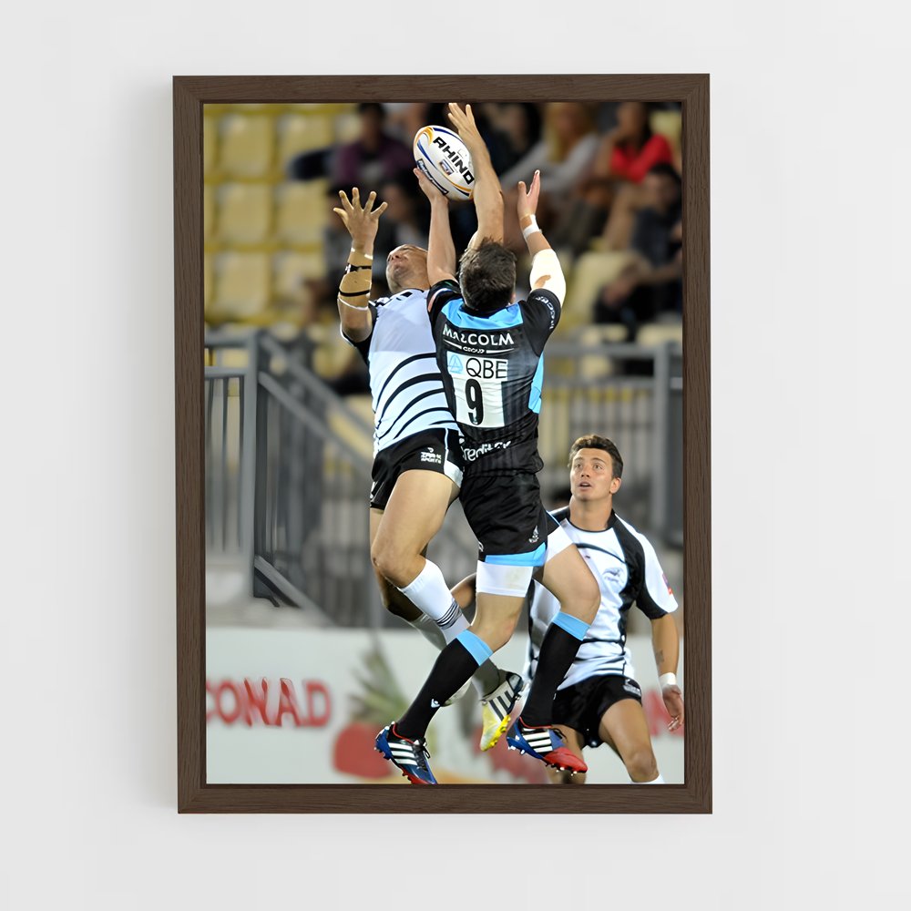 Poster Zebre Rugby (vue 5)