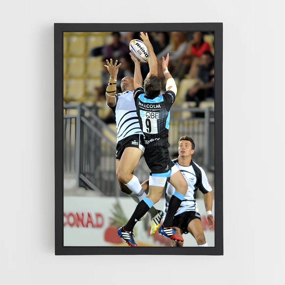 Poster Zebre Rugby (vue 2)