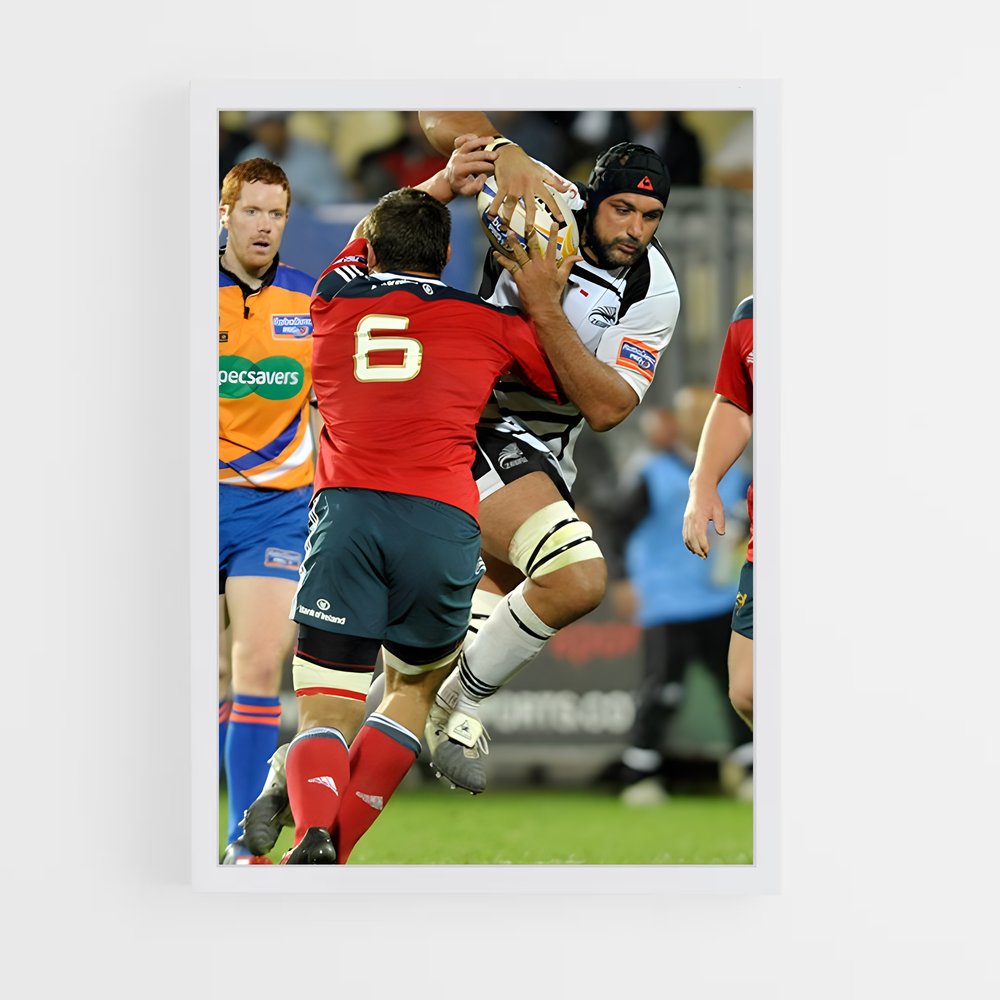 Poster Tackled Pride – affiche Rugby (vue 3)