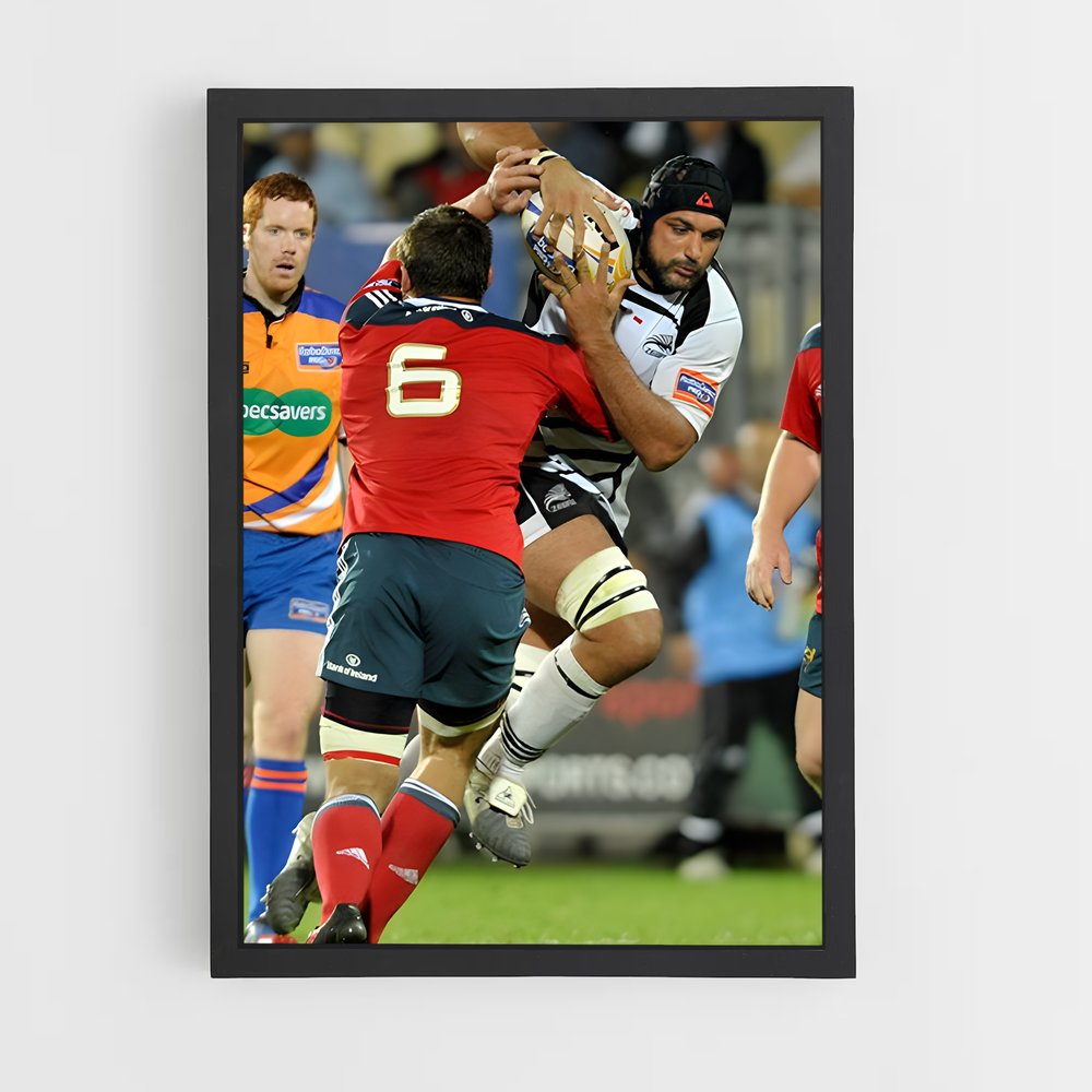 Poster Tackled Pride – affiche Rugby (vue 2)