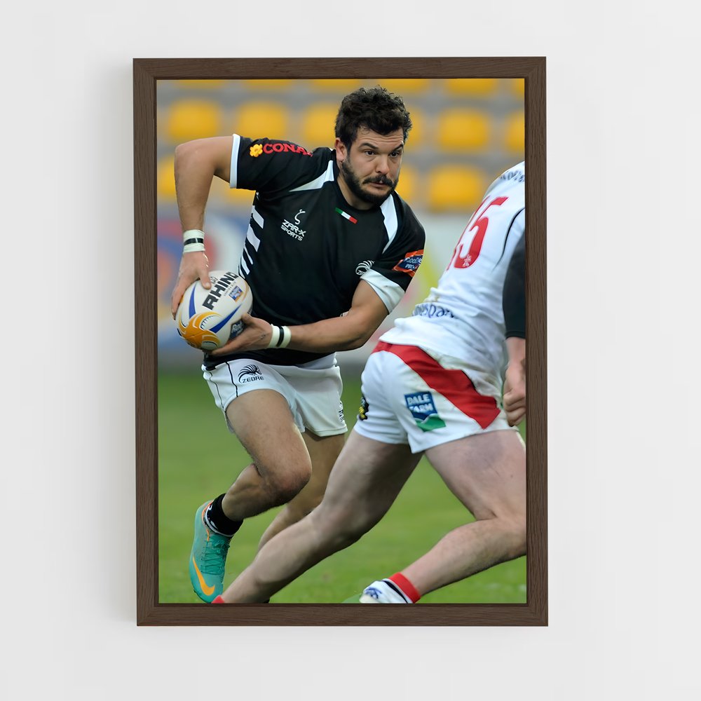 Poster passion jeu – affiche Rugby (vue 5)