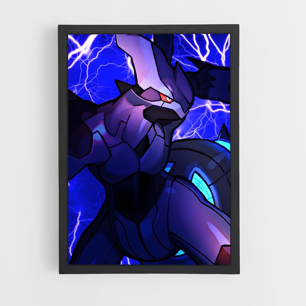 Poster Zekrom Électrique – affiche Pokemon (vue 2)