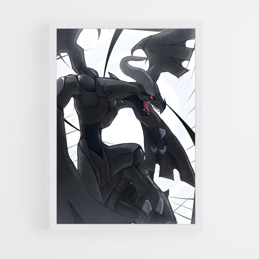 Poster Zekrom Noir – affiche Pokemon (vue 3)