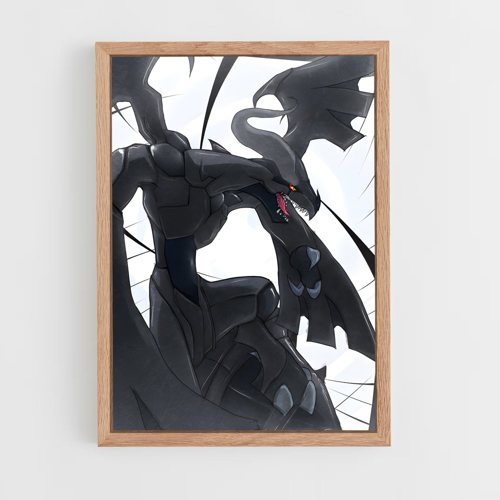 Poster Zekrom Noir – affiche Pokemon (vue 4)