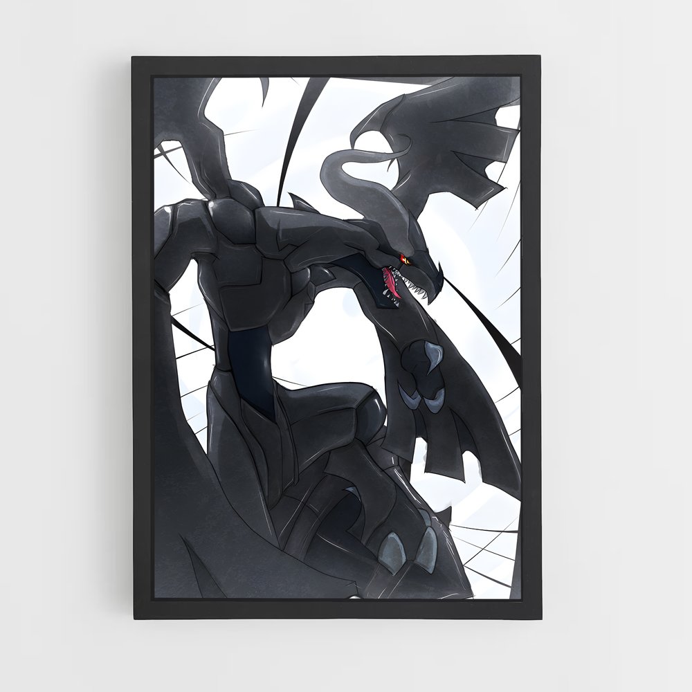 Poster Zekrom Noir – affiche Pokemon (vue 2)
