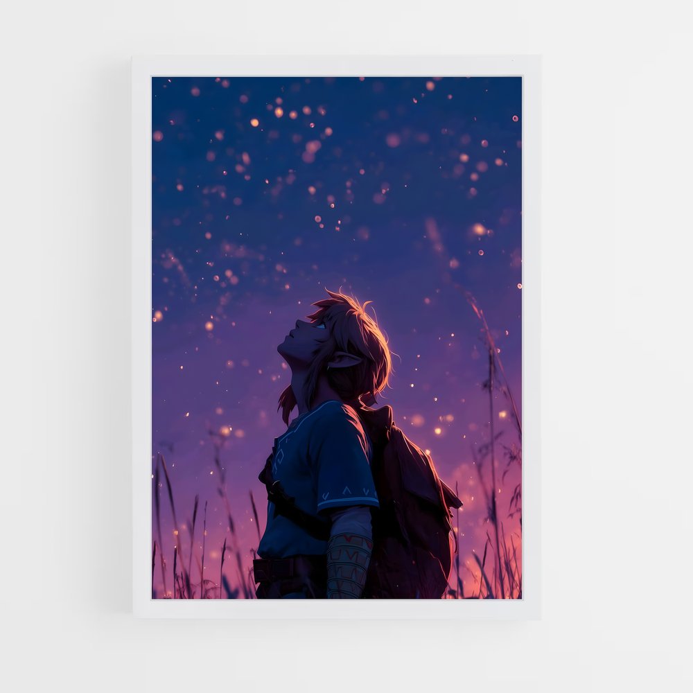 Poster Rêverie d'Hyrule – affiche Zelda (vue 3)