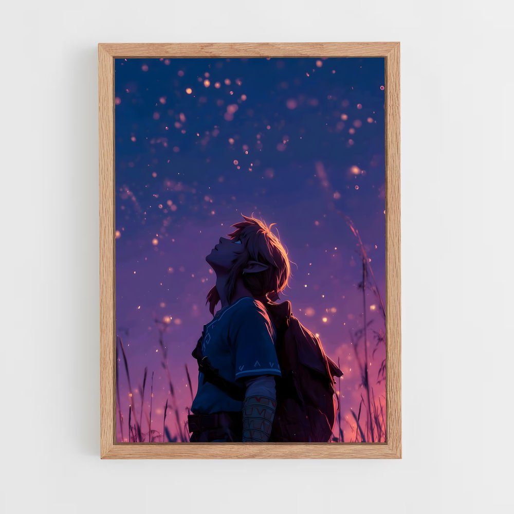Poster Rêverie d'Hyrule – affiche Zelda (vue 4)