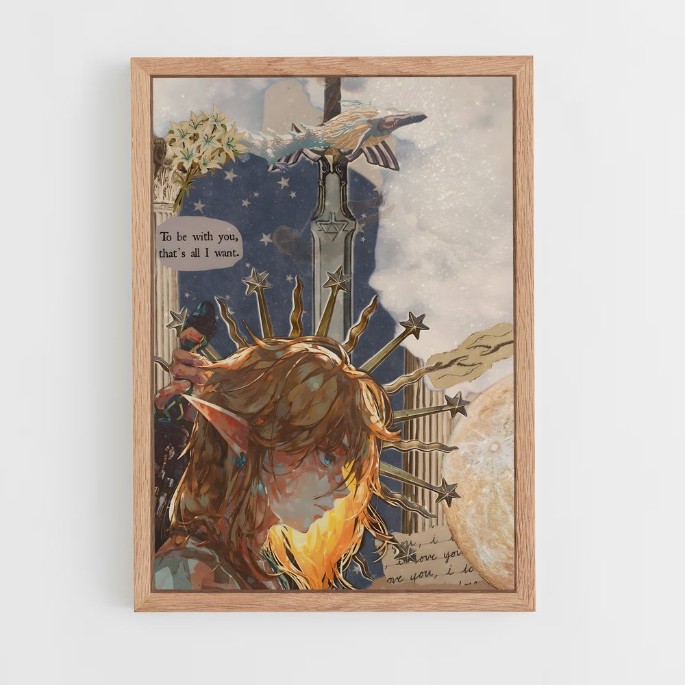 Poster Héroïne d'Hyrule – affiche Zelda (vue 4)