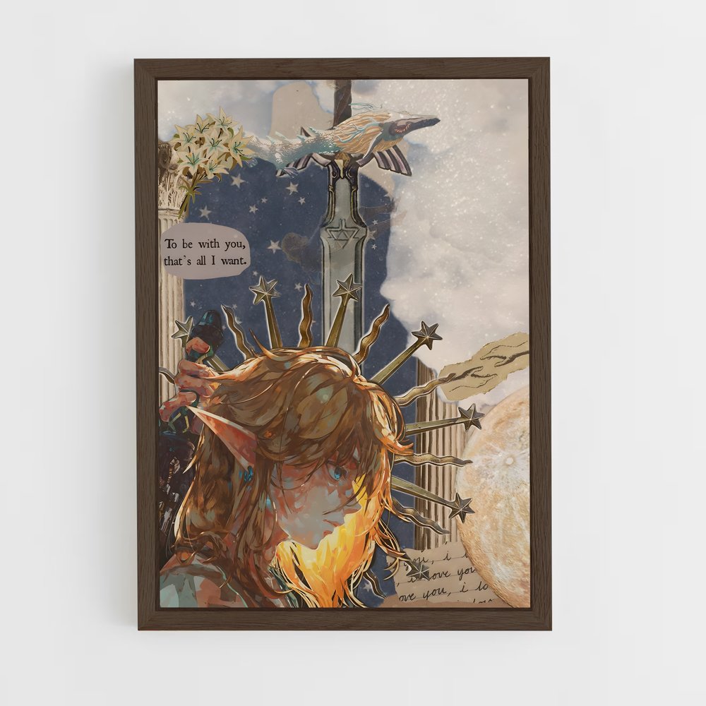 Poster Héroïne d'Hyrule – affiche Zelda (vue 5)