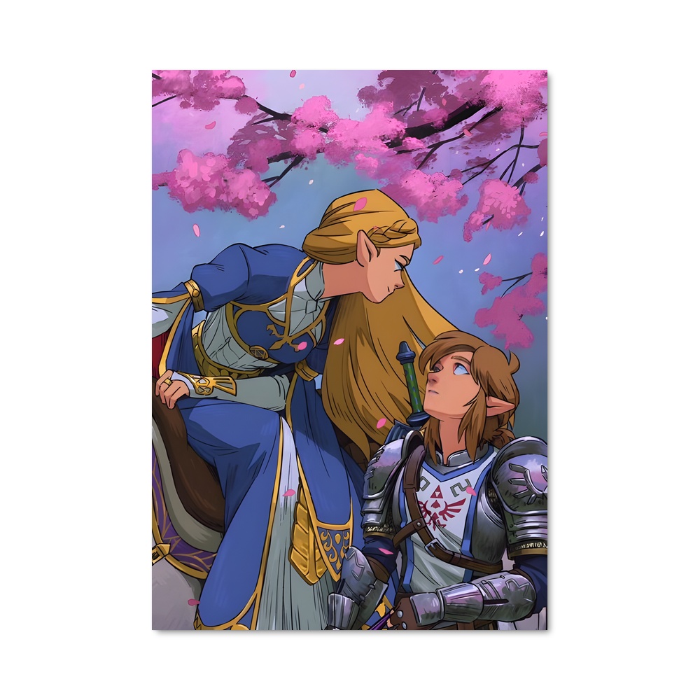 Poster L'Amour Sous les Cerisiers – affiche Zelda