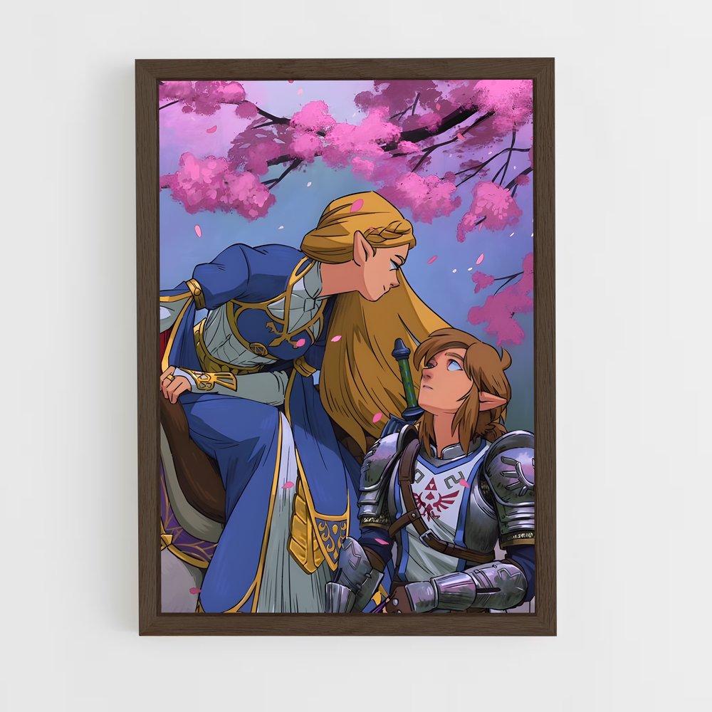 Poster L'Amour Sous les Cerisiers – affiche Zelda (vue 5)