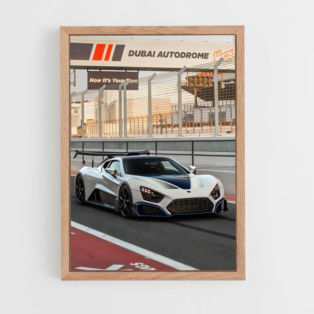 Poster Hypercar Énergie – affiche Zenvo (vue 4)