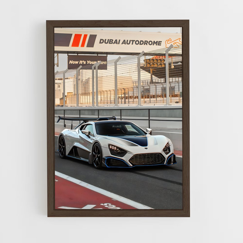 Poster Hypercar Énergie – affiche Zenvo (vue 5)