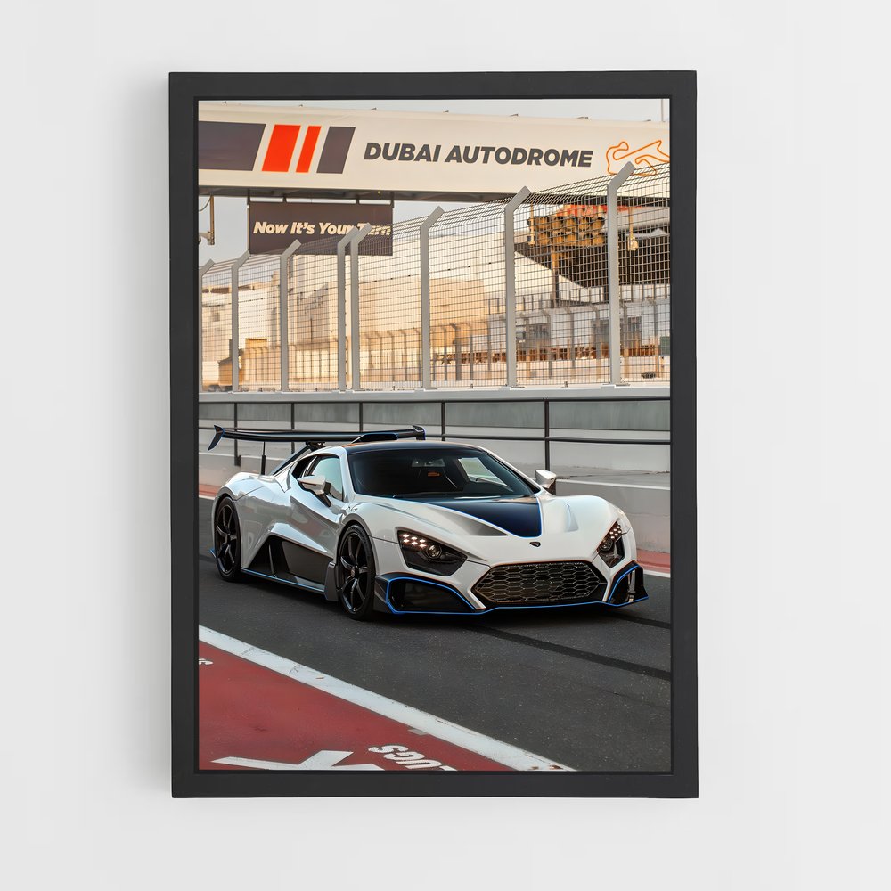 Poster Hypercar Énergie – affiche Zenvo (vue 2)
