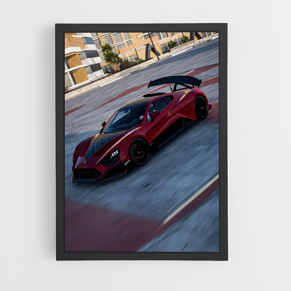 Poster Lamborghini Fantasia – affiche Zenvo (vue 2)