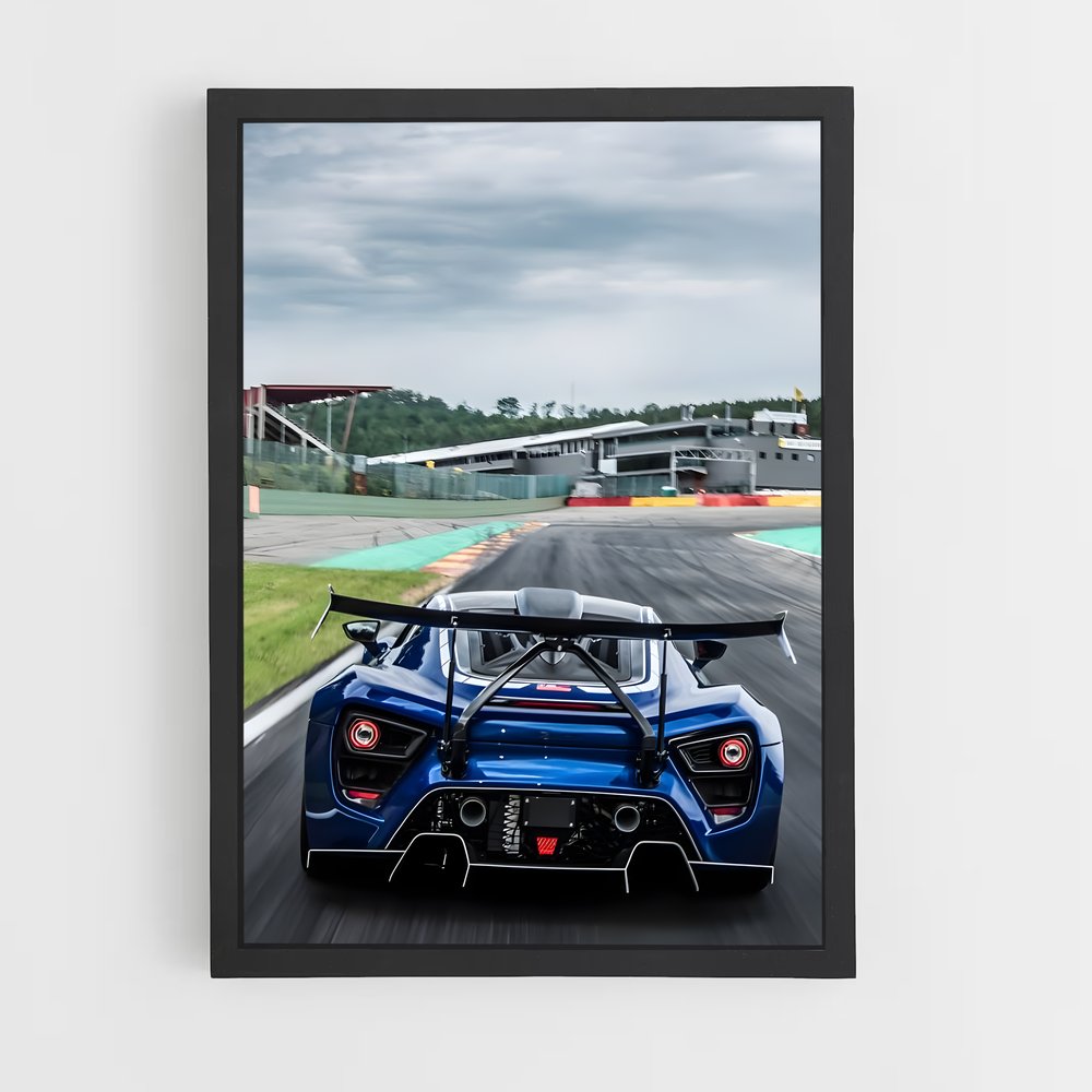 Poster Supercar Païenne – affiche Zenvo (vue 2)