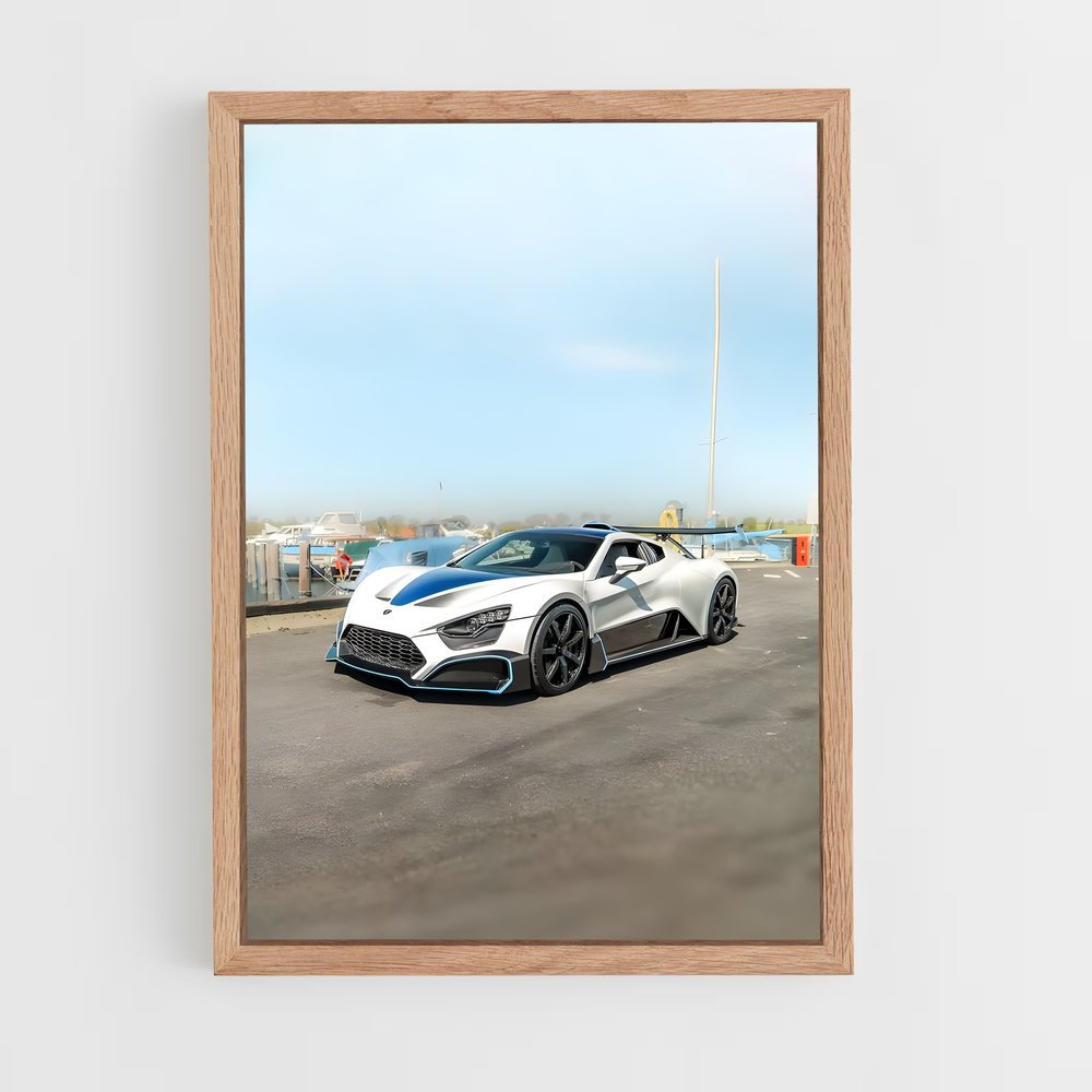 Poster Zenvo Blanc (vue 4)