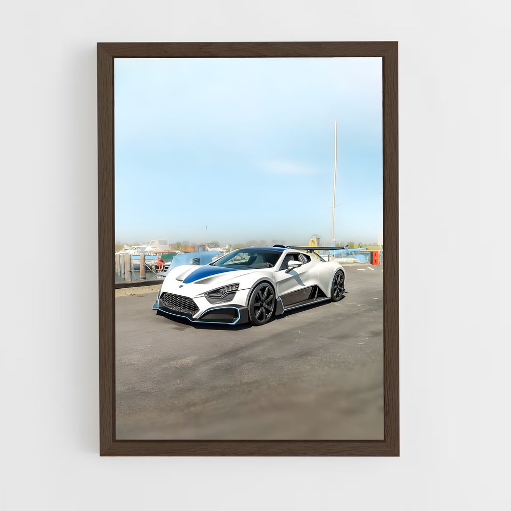 Poster Zenvo Blanc (vue 5)
