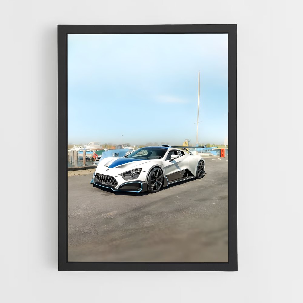 Poster Zenvo Blanc (vue 2)