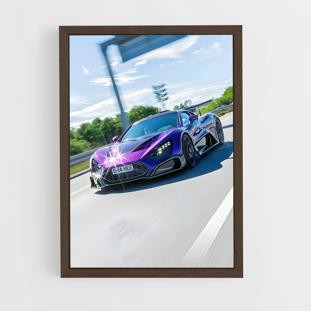 Poster Vitesse Violet – affiche Zenvo (vue 5)