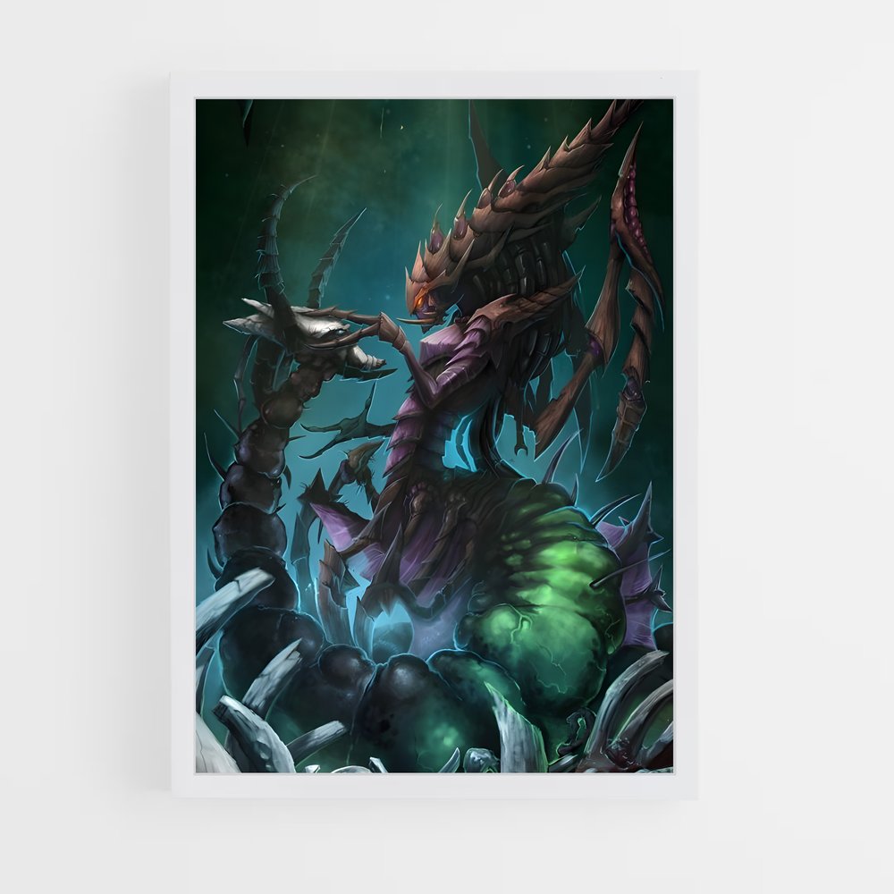 Poster L'Invasion Zerg – affiche Starcraft (vue 3)
