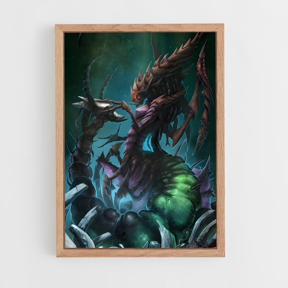Poster L'Invasion Zerg – affiche Starcraft (vue 4)