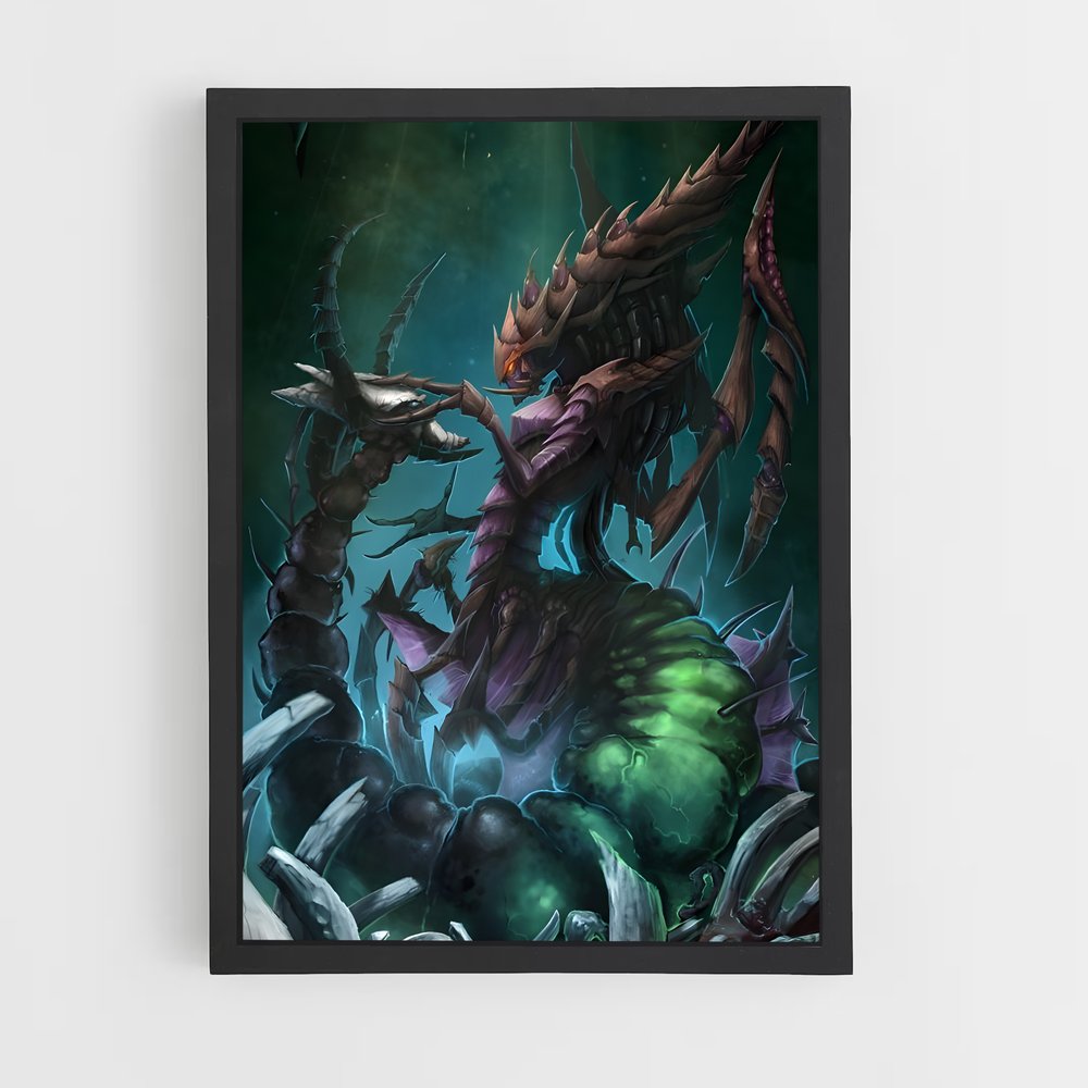 Poster L'Invasion Zerg – affiche Starcraft (vue 2)