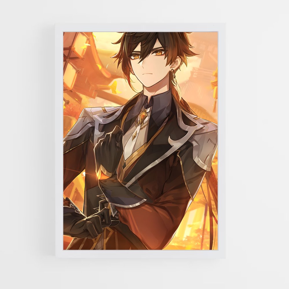 Poster L'Entrepreneur de Flammes – affiche Genshin impact (vue 3)