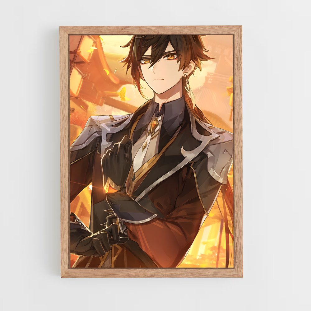 Poster L'Entrepreneur de Flammes – affiche Genshin impact (vue 4)