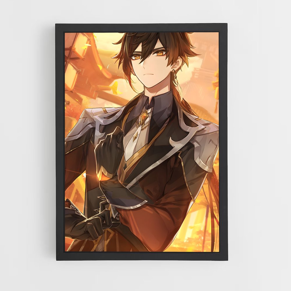 Poster L'Entrepreneur de Flammes – affiche Genshin impact (vue 2)