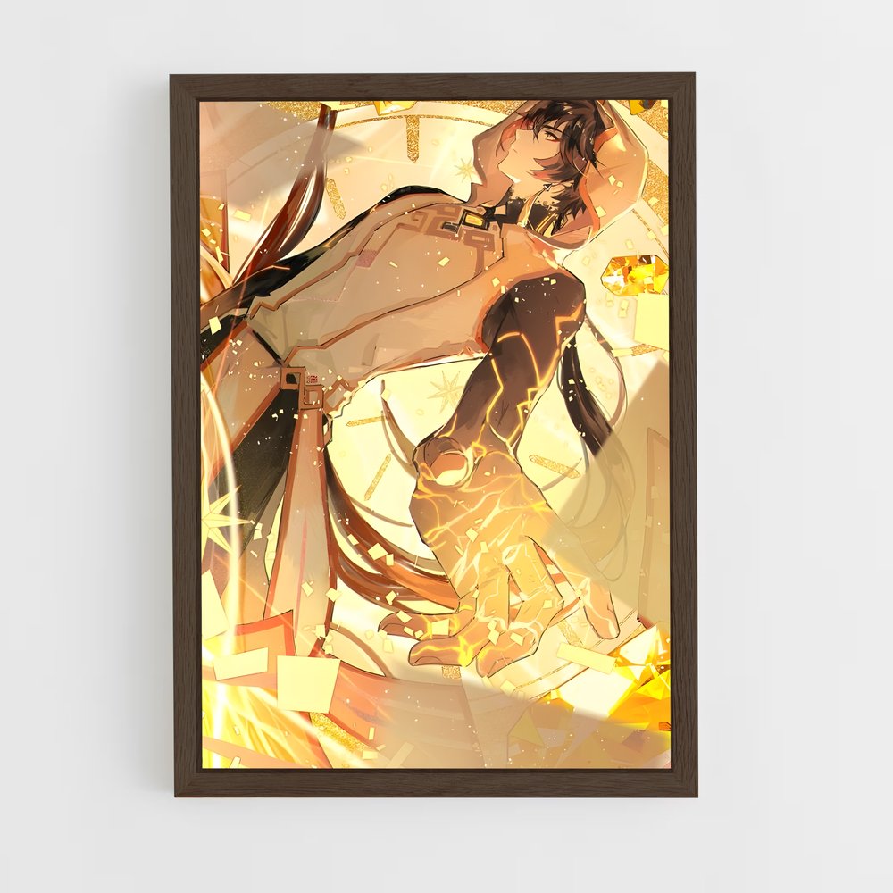 Poster Zhongli héroïne – affiche Genshin impact (vue 5)