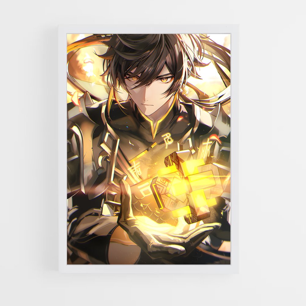 Poster L'Épée de Zhongli – affiche Genshin impact (vue 3)