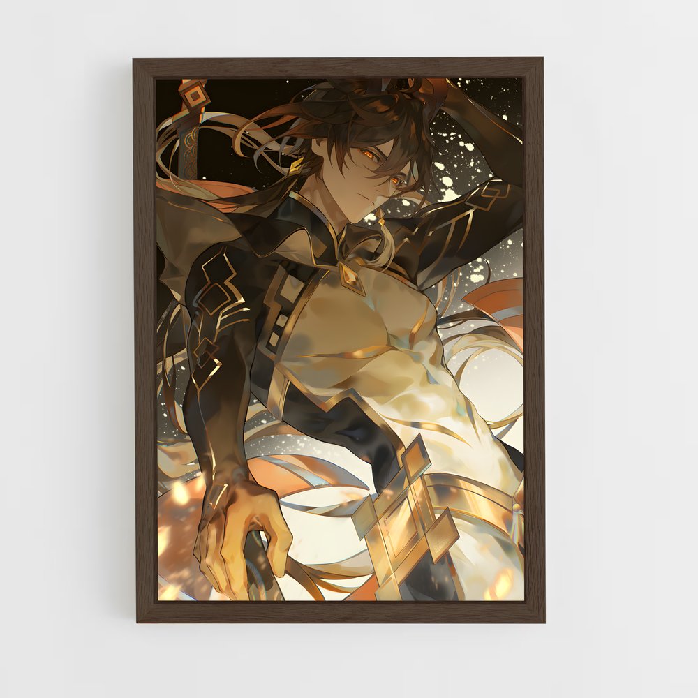 Poster Zhongli Gothique – affiche Genshin impact (vue 5)