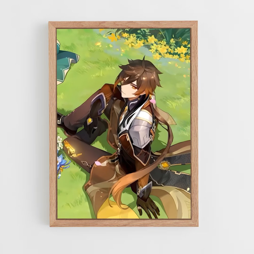 Poster Zhongli Explorez – affiche Genshin impact (vue 4)
