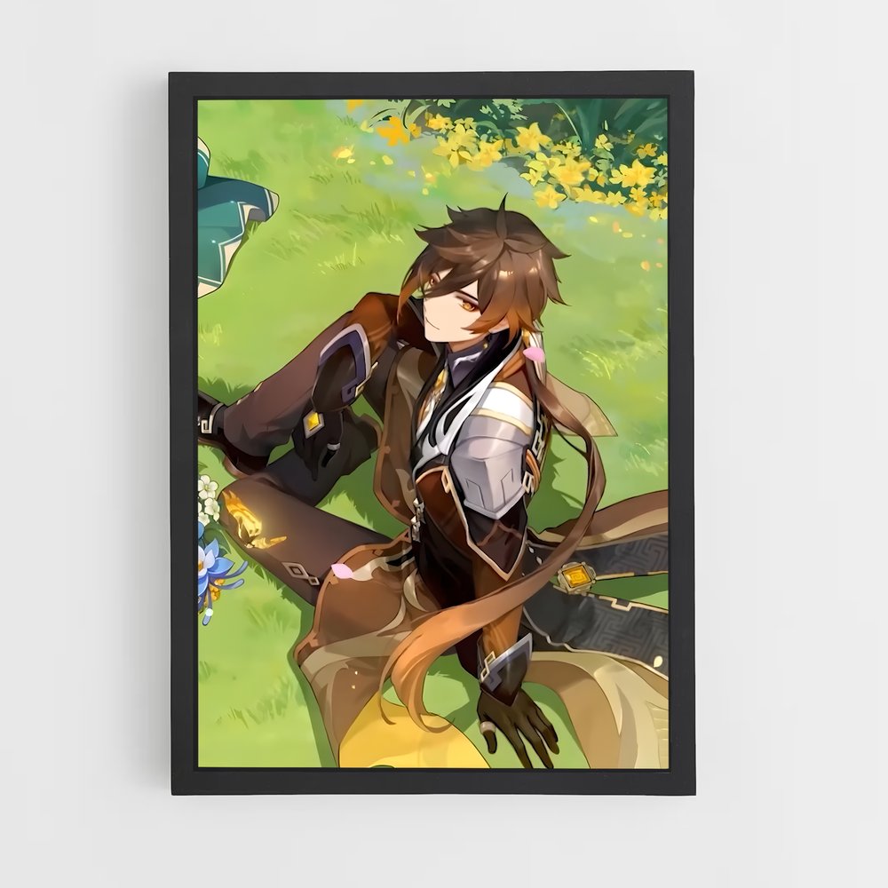 Poster Zhongli Explorez – affiche Genshin impact (vue 2)