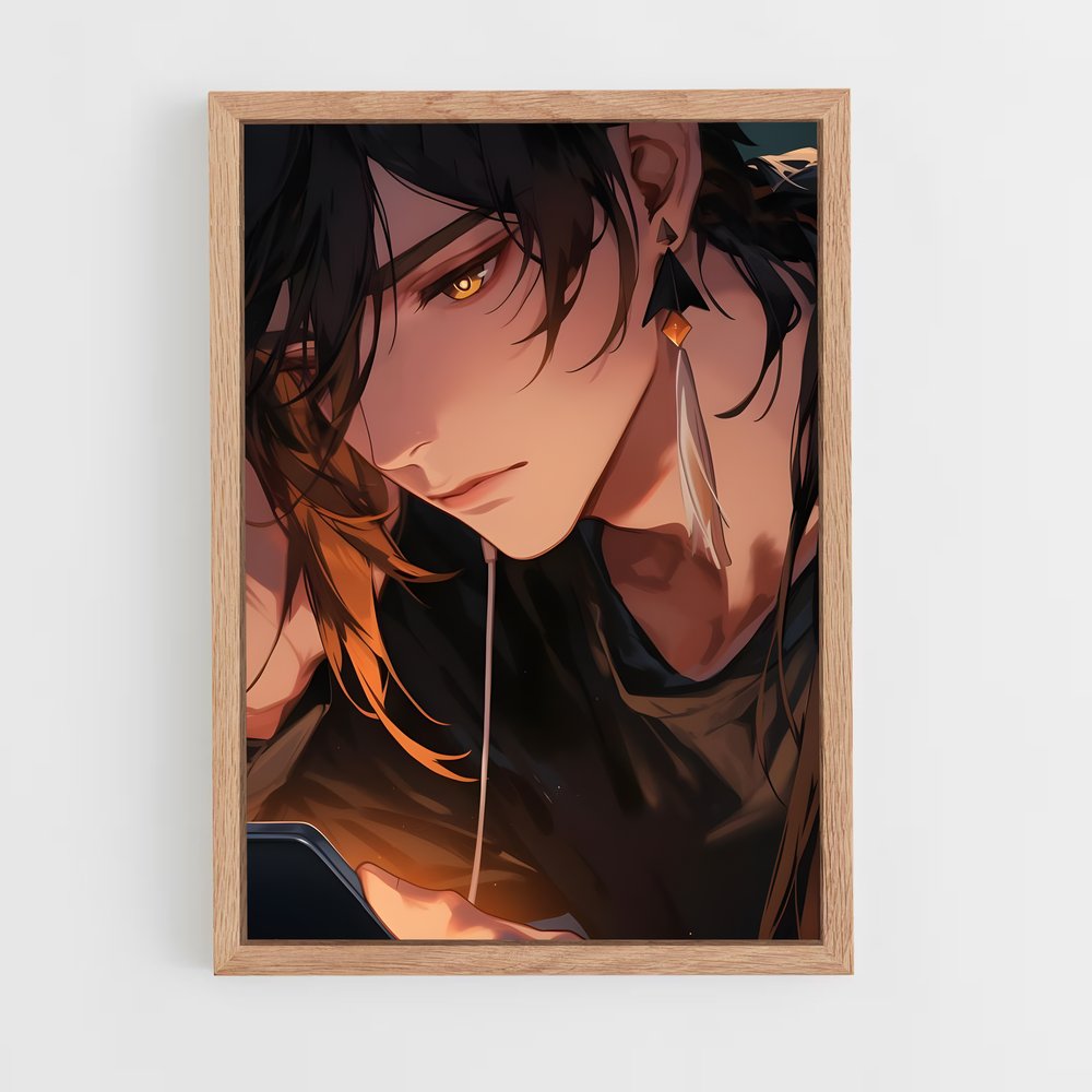 Poster L'Énigme d'Onyx – affiche Genshin impact (vue 4)