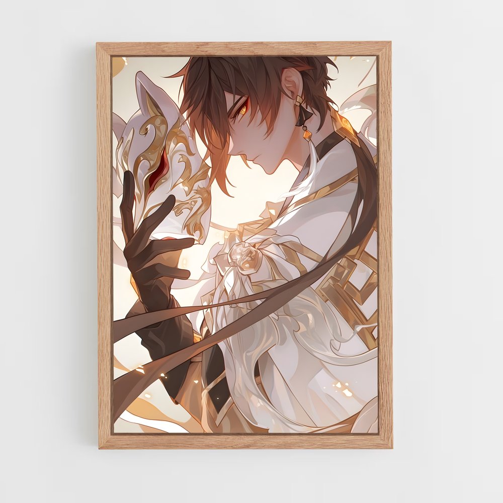 Poster Zhongli Héros – affiche Genshin impact (vue 4)