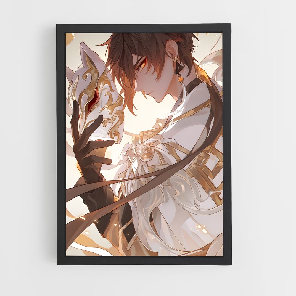 Poster Zhongli Héros – affiche Genshin impact (vue 2)