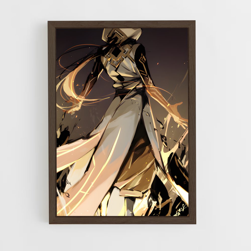 Poster Zhongli D'une – affiche Genshin impact (vue 5)