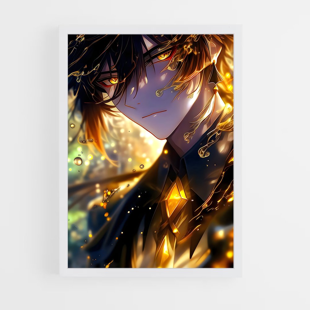 Poster L'Empereur des Flammes – affiche Genshin impact (vue 3)
