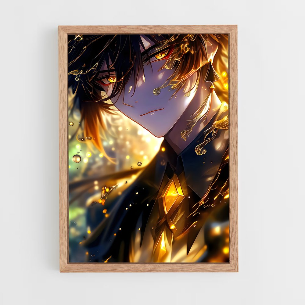 Poster L'Empereur des Flammes – affiche Genshin impact (vue 4)