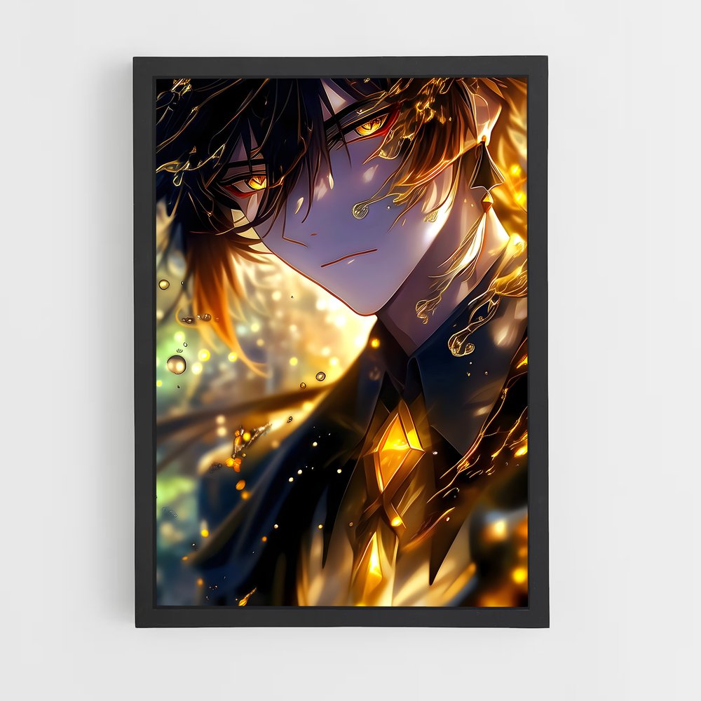 Poster L'Empereur des Flammes – affiche Genshin impact (vue 2)