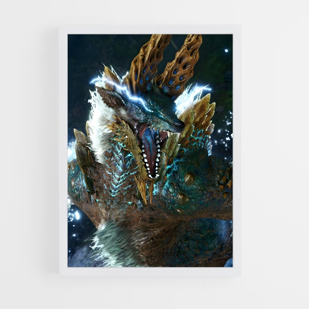 Poster Zinogre : L'Esprit Sauvage – affiche Monster Hunter (vue 3)