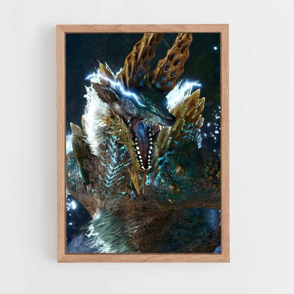 Poster Zinogre : L'Esprit Sauvage – affiche Monster Hunter (vue 4)