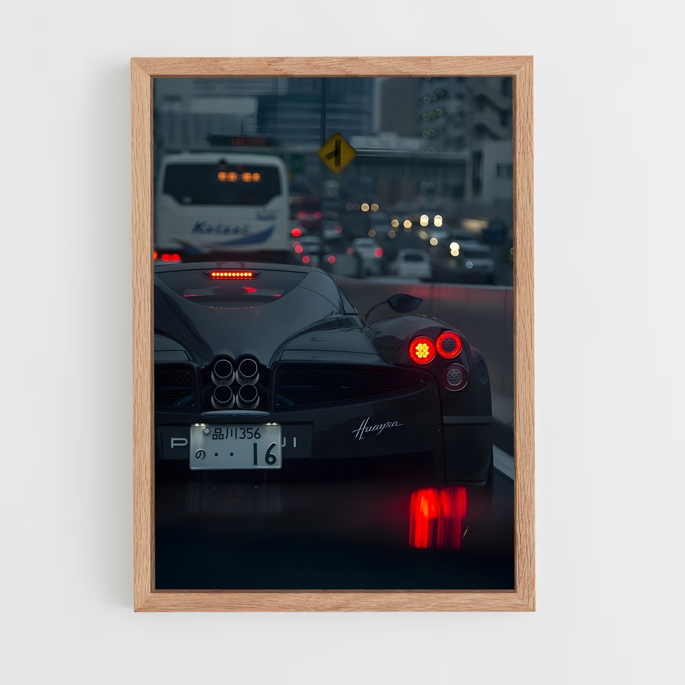 Poster Zonda Éclatant – affiche Pagani (vue 4)
